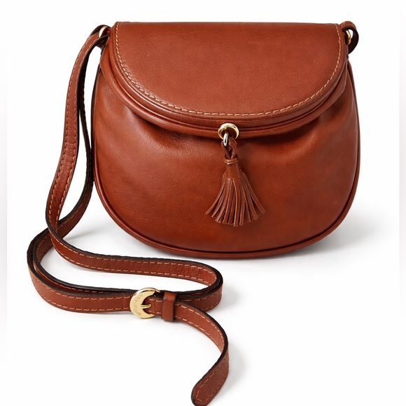 Bottega Veneta Handbags - Bottega Veneta Vintage Leather Tassel Crossbody Bag